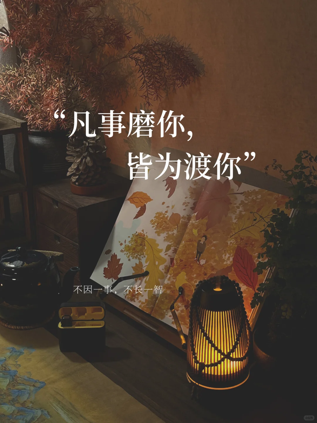 凡事磨你的，都是来渡你，不因一事，不长一智！