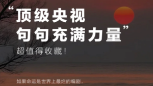 今日精选——顶级央视金句分享，句句充满力量！