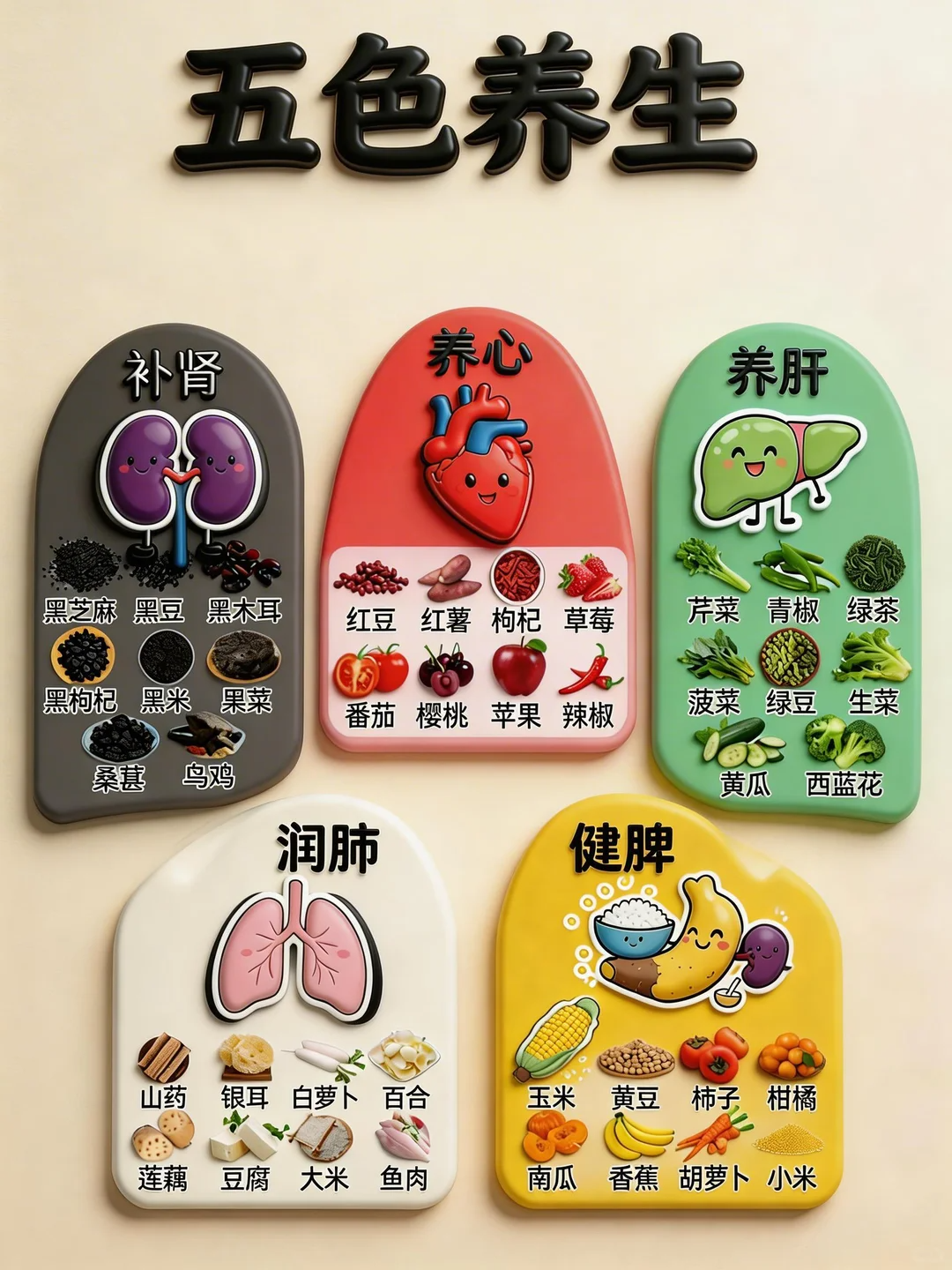 🔥五色养五脏｜跟着古人吃对食物养身心