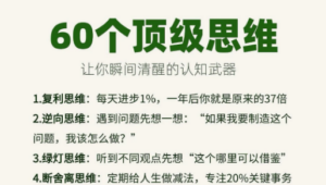 60个顶级思维