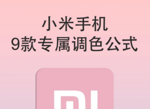 小米这样调色📸包出片的✌